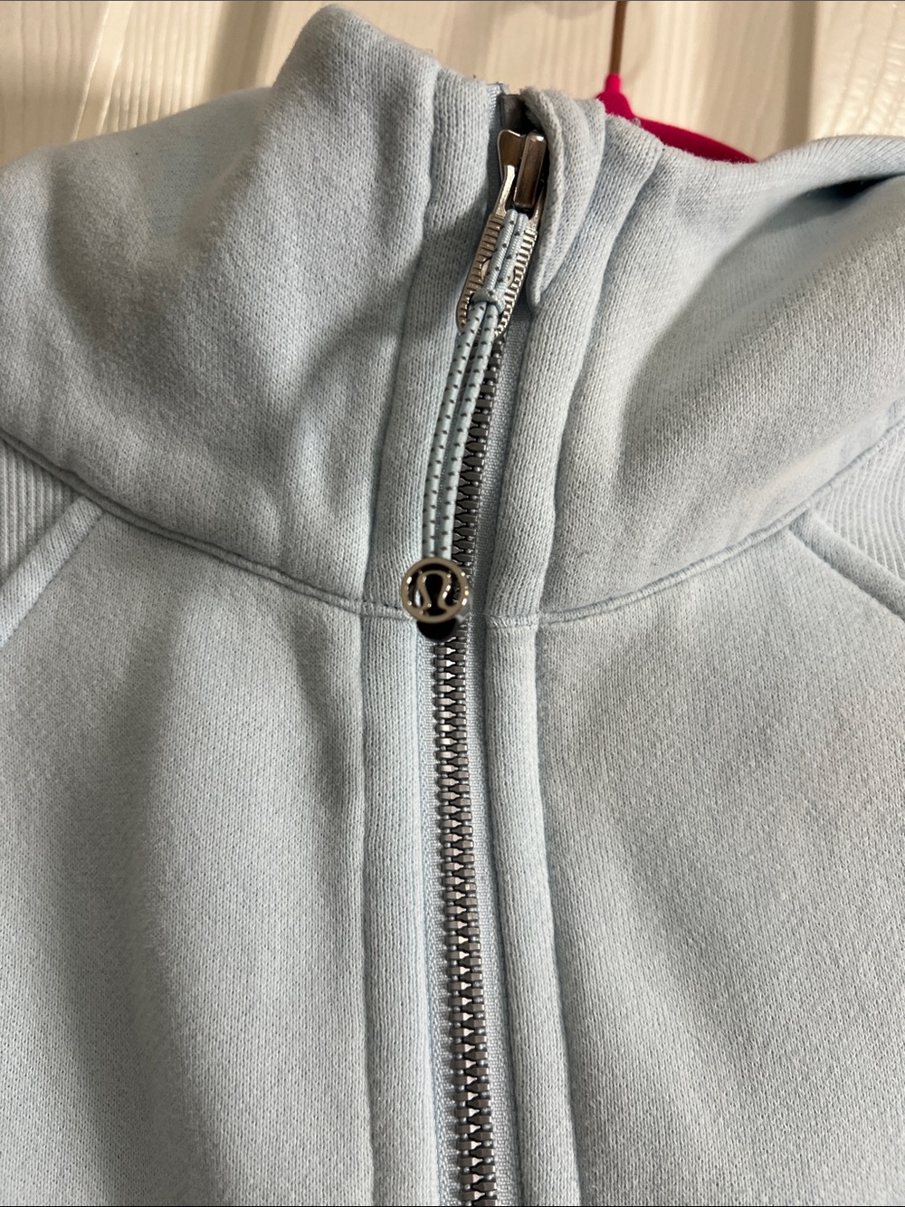 103. Lululemon Scuba Oversized Half-Zip Hoodie Powder Blue XS-S - Picture 9 of 12